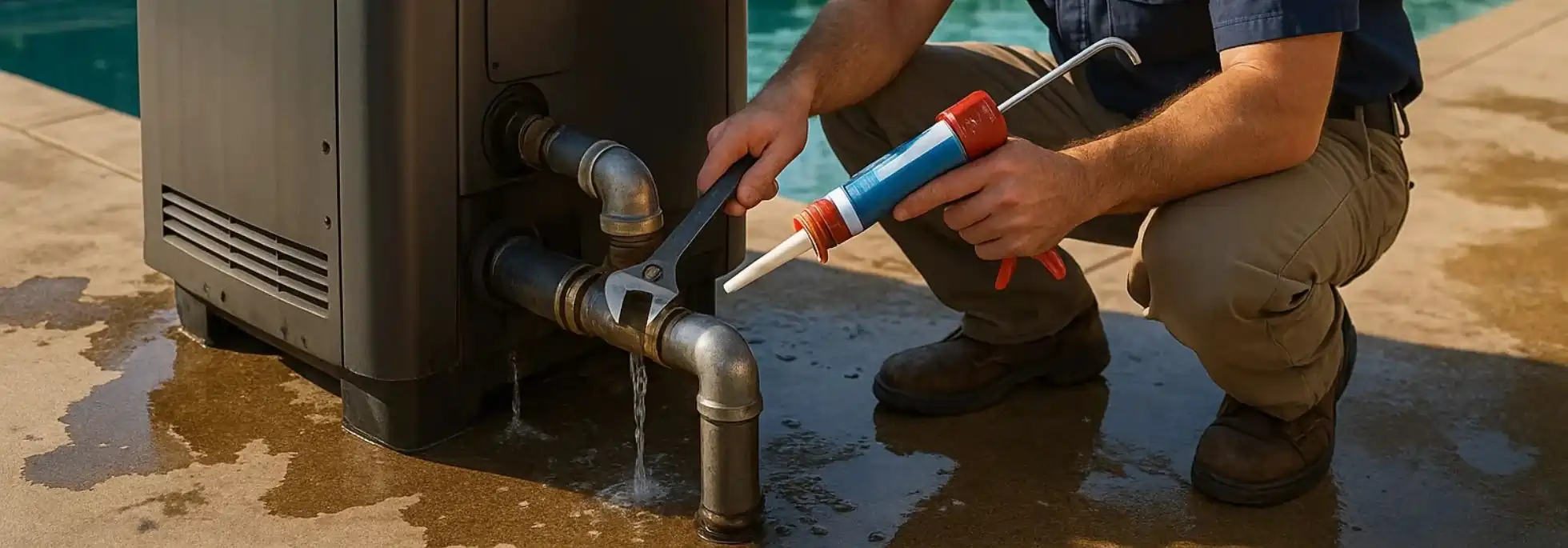 Pool Heater Leak Repair - HVAC Wasaga Beach