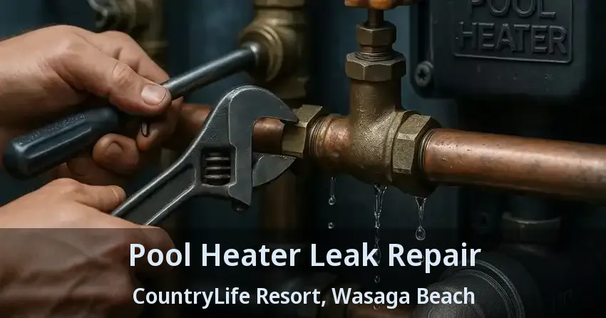 Pool Heater Leak Repair CountryLife Resort, Wasaga Beach - ON